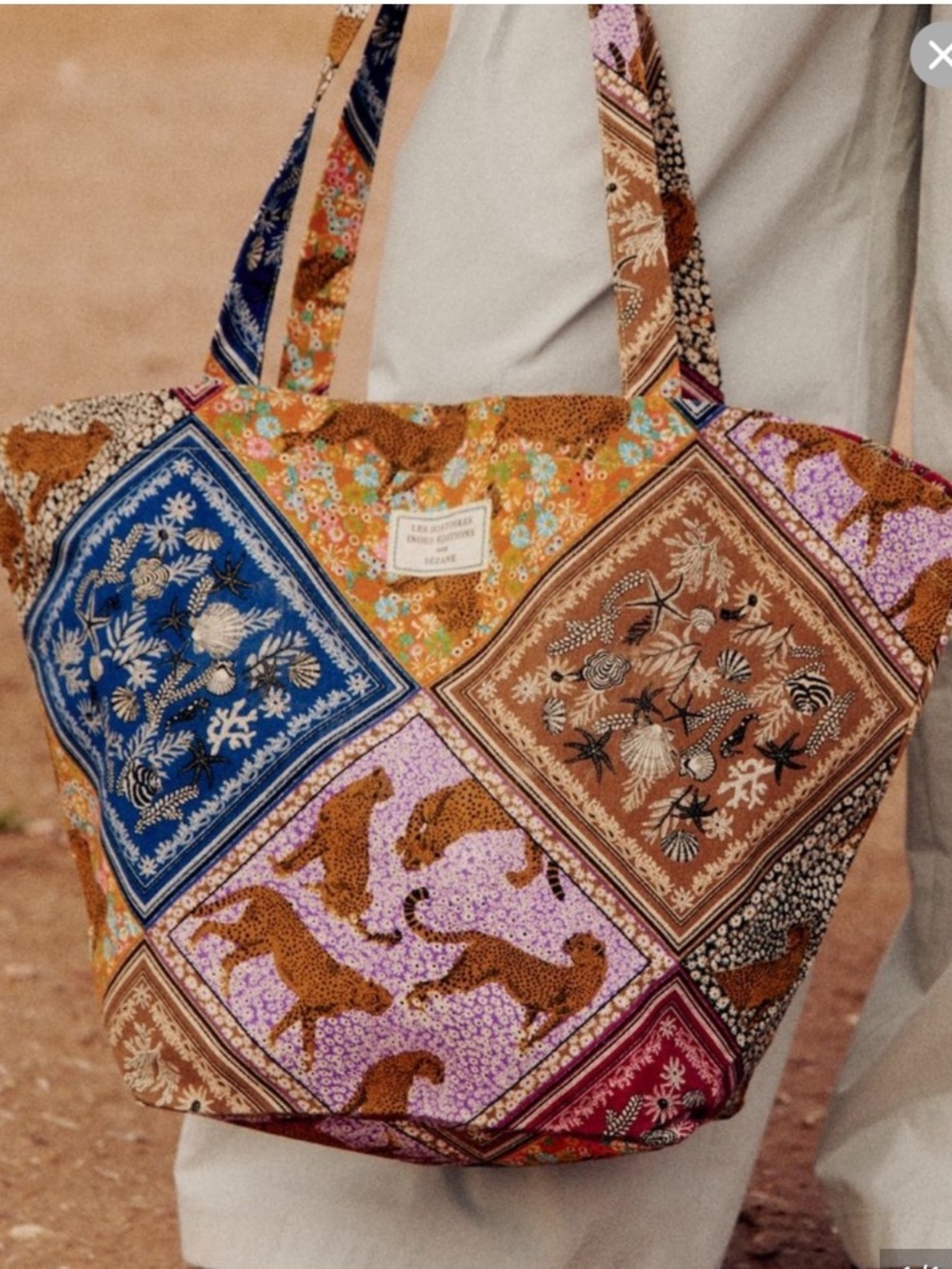 SÉZANE X INOUI Editions PATCHWORK Tote Bag  2026